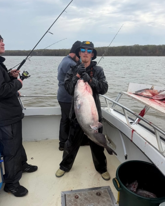 blue catfish Potomac 55 pound Miss Susie Charters